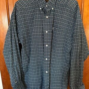 Ariat Blue Button Down Shirt Large